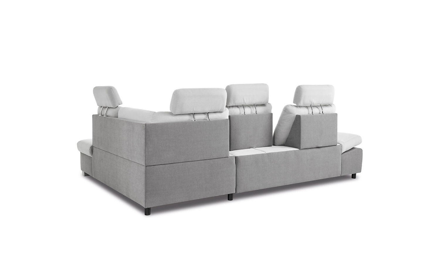 Nowoczesny narożnik VERONA L z funkcją spania i pojemnikiem na pościel