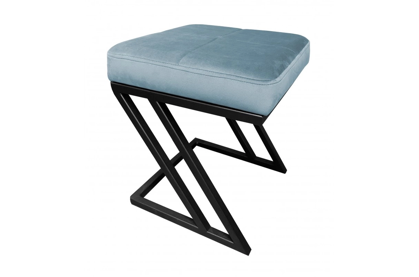 Tapicerowany puf DIZI na metalowych nogach / kolor tkaniny + podstawy do wyboru!