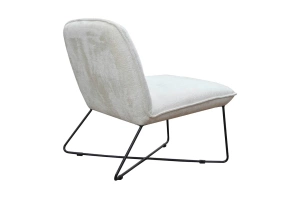 Nowoczesny fotel HERMES z metalowymi nogami