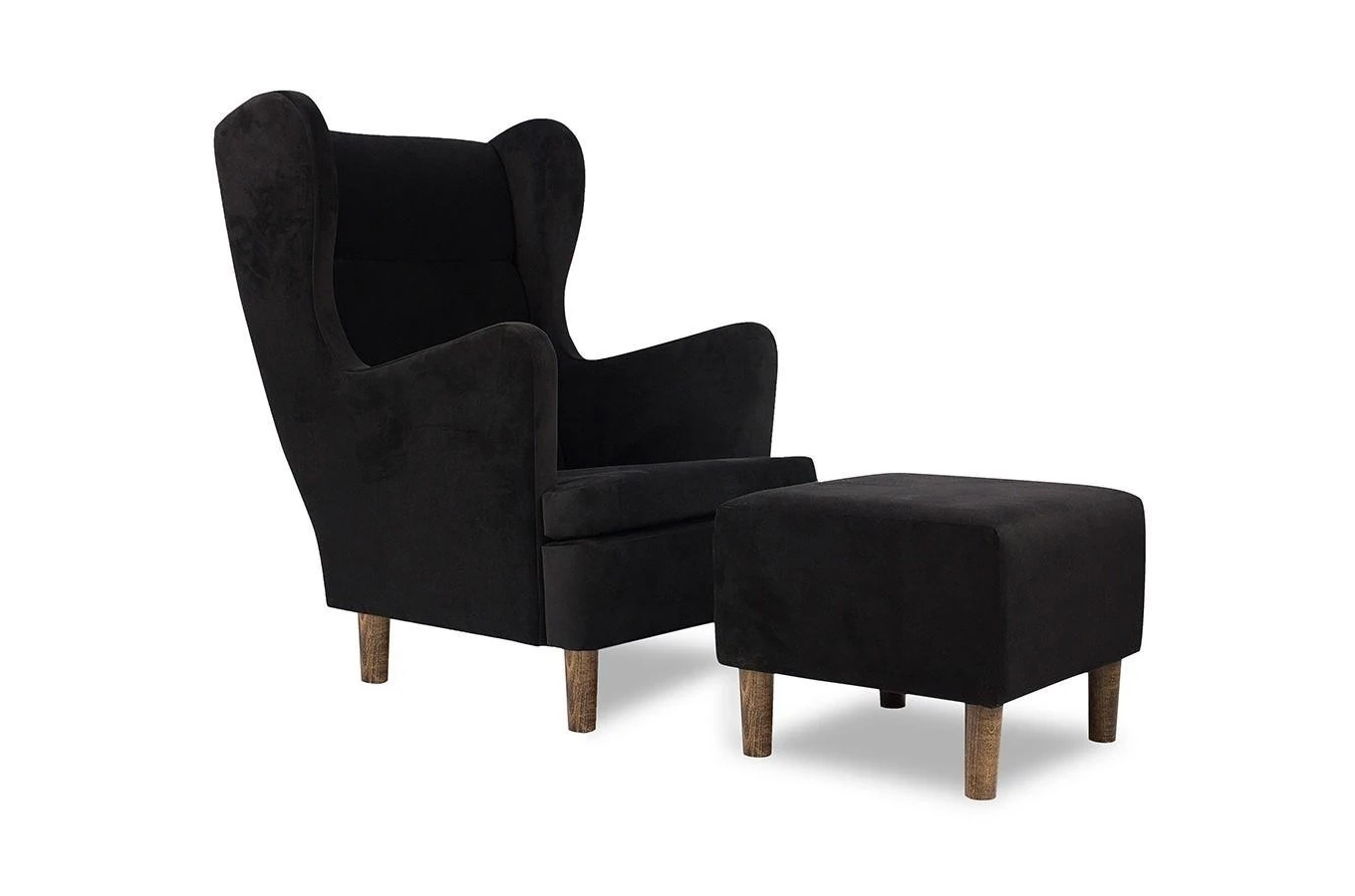 Wysyłka w 48h! Wygodny tapicerowany fotel uszak LARS