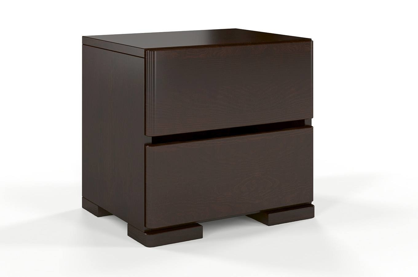 Drewniana szafka nocna sosnowa Visby Sandemo High 2S / szer. 40 cm