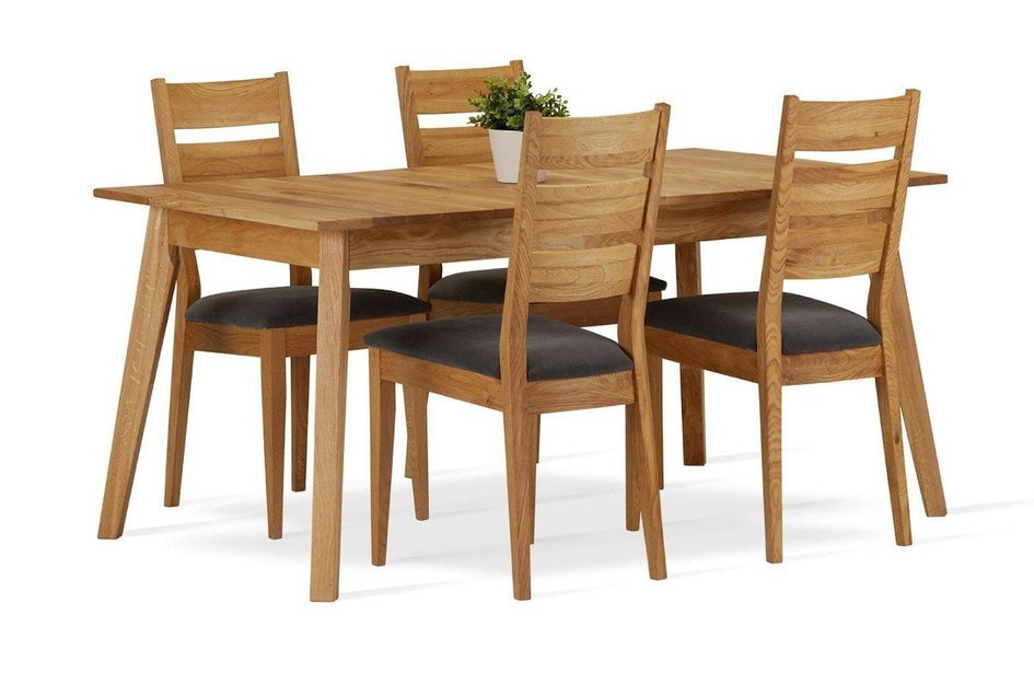 Rozkładany dębowy stół FRANS 180-260 x 90 cm (dąb naturalny)