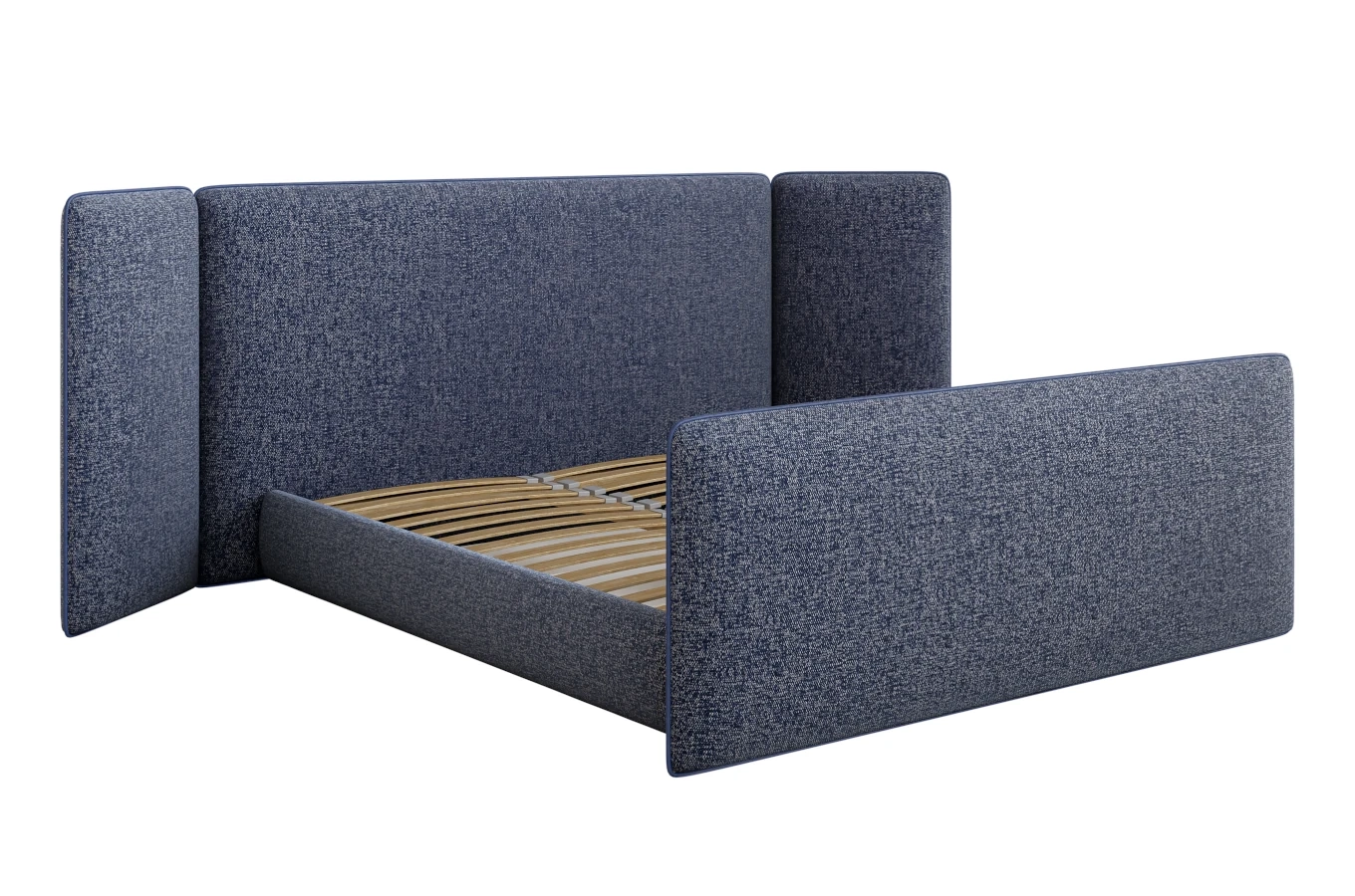 Tapicerowane łóżko MUFASA z regulowanym zagłówkiem