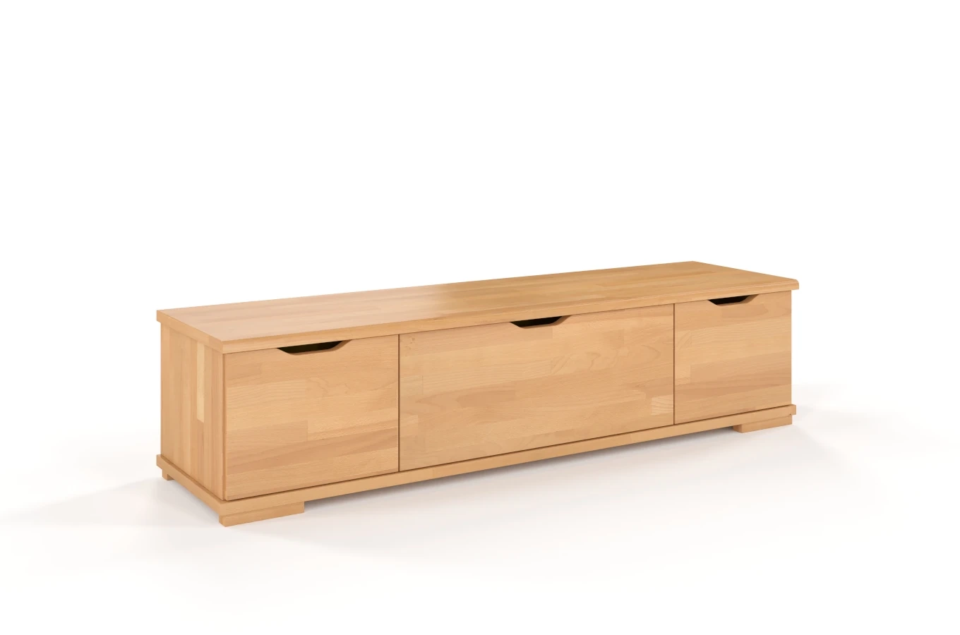 Drewniana szafka RTV bukowa Visby ARHUS z szufladami / szer. 157 cm