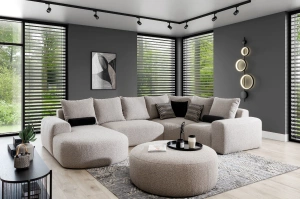 Okrągły puf ANDORA / średnica 108 cm