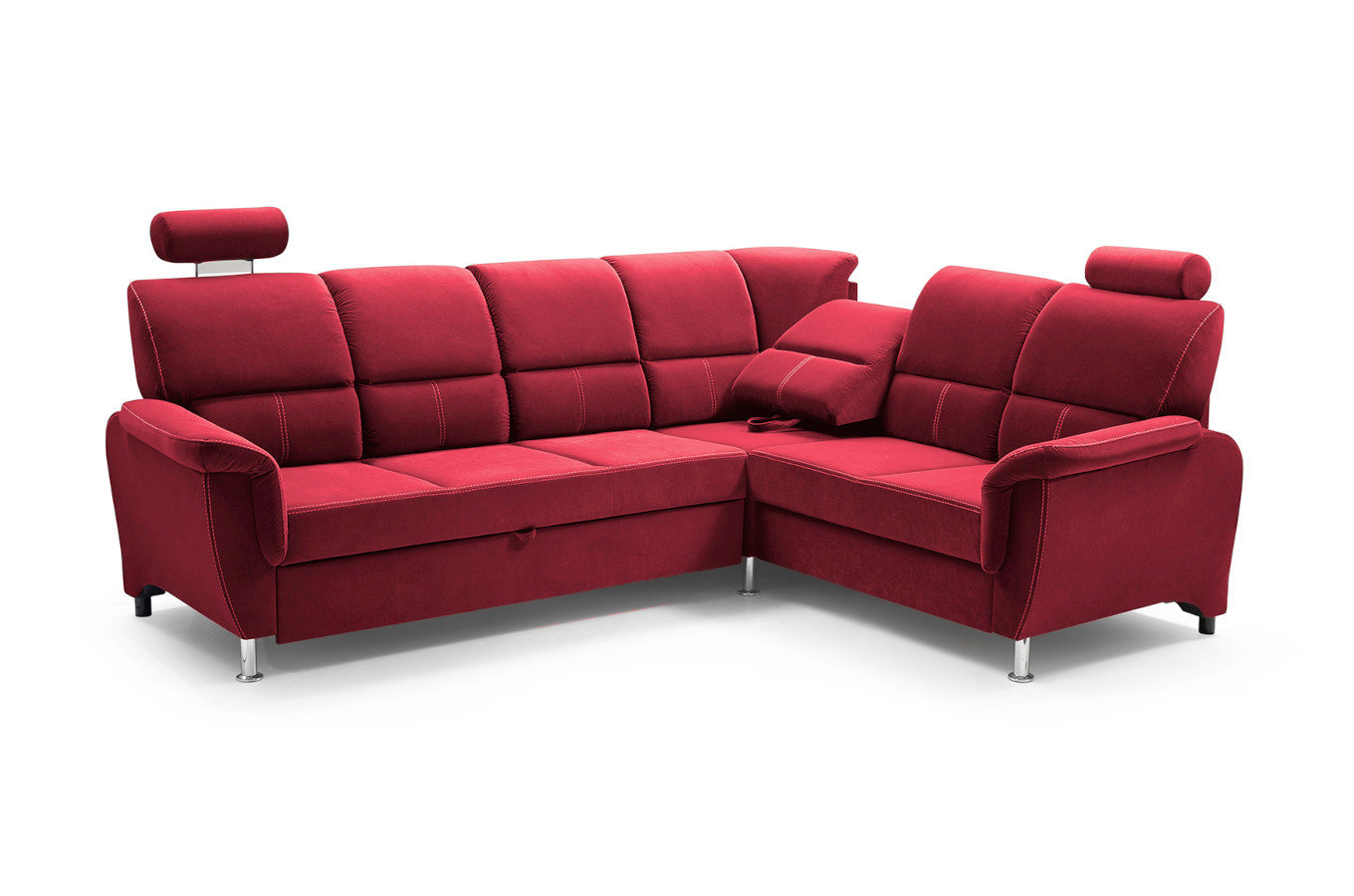 Klasyczny rozkładany narożnik DANIELA z pojemnikiem na pościel