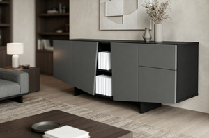 Nowoczesna szara komoda z szufladami Skandica WING / szer. 200 cm