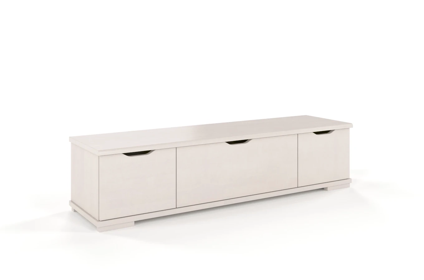 Drewniana szafka RTV bukowa Visby ARHUS z szufladami / szer. 157 cm