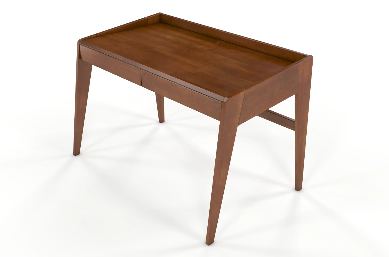 Drewniane bukowe biurko / toaletka z szufladami Visby LISA / kolor orzech