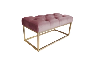 Tapicerowana ławka CITY na metalowych nogach / kolor tkaniny + podstawy do wyboru!