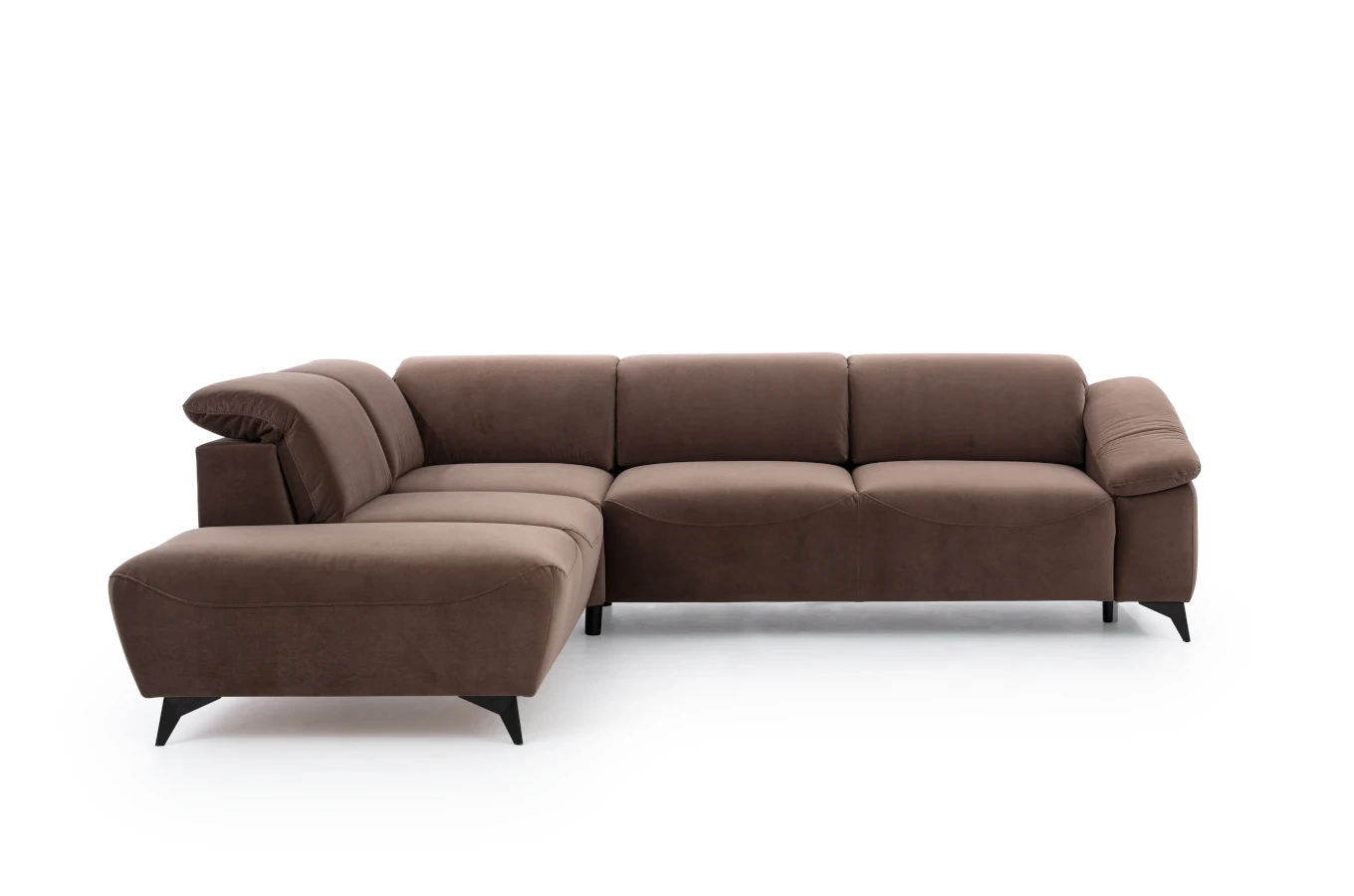 Nowoczesny narożnik CORTEZ z funkcją spania i pojemnikiem na pościel