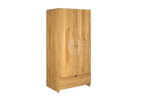 Drewniana szafa dębowa z rattanem Skandica HARMARK 2D1S3P