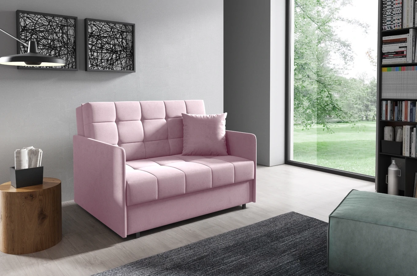 Klasyczna sofa MAXI z funkcją spania / szerokość 125 cm