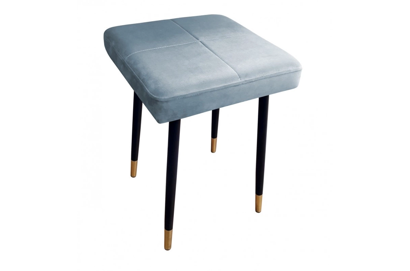 Tapicerowany taboret QUINTO na metalowych nogach / kolor tkaniny + podstawy do wyboru!
