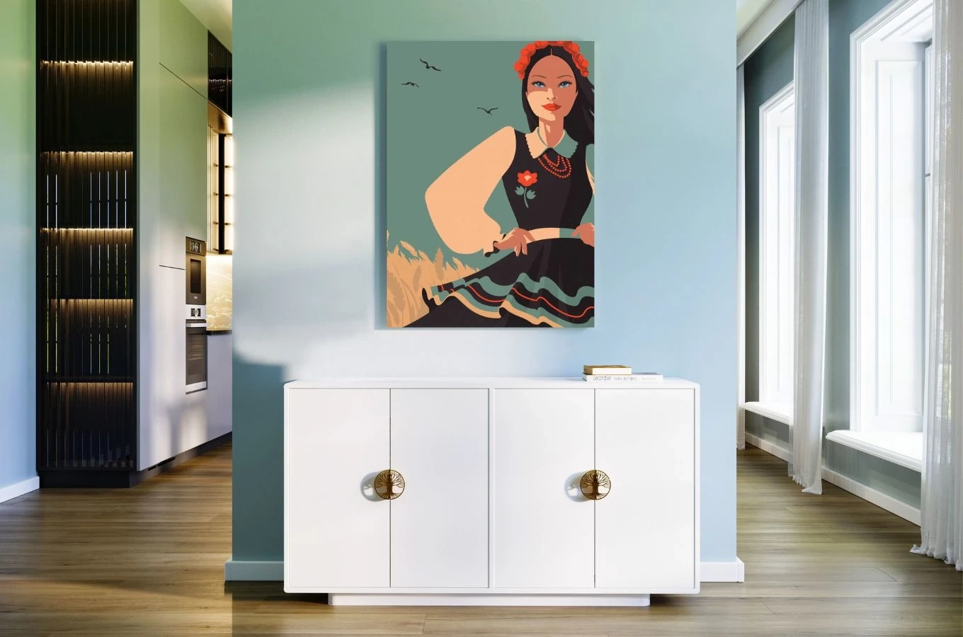 WANDA obraz na płótnie 120 x 90 cm