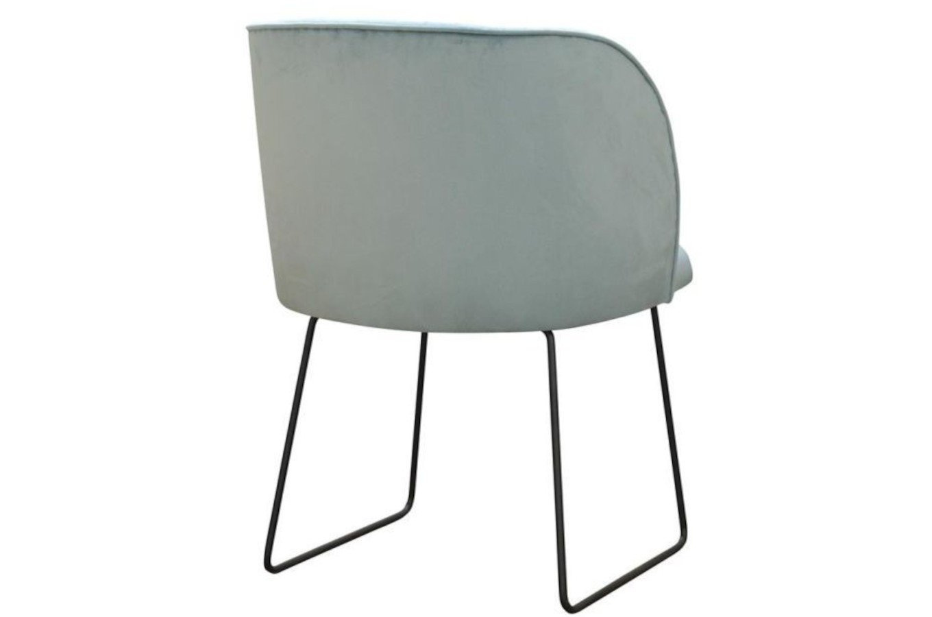 Nowoczesne krzesło tapicerowane INGE U na metalowych nogach