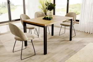 Nowoczesny rozkładany stół GARANT 80-170 x 80 cm (dąb artisan)