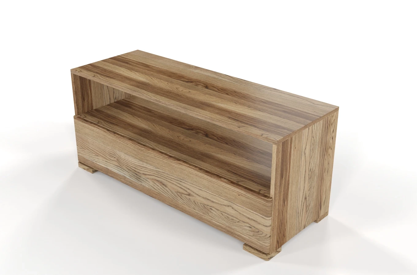 Drewniana szafka RTV dębowa Visby SANDEMO / szer. 120 cm