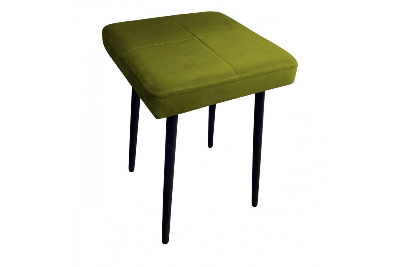 Tapicerowany taboret QUINTO na metalowych nogach / kolor tkaniny + podstawy do wyboru!