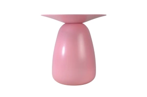 Stolik drewniany Kayani BAOBAB 34 różne kolory, wys. 34 cm / kolor pudrowy róż