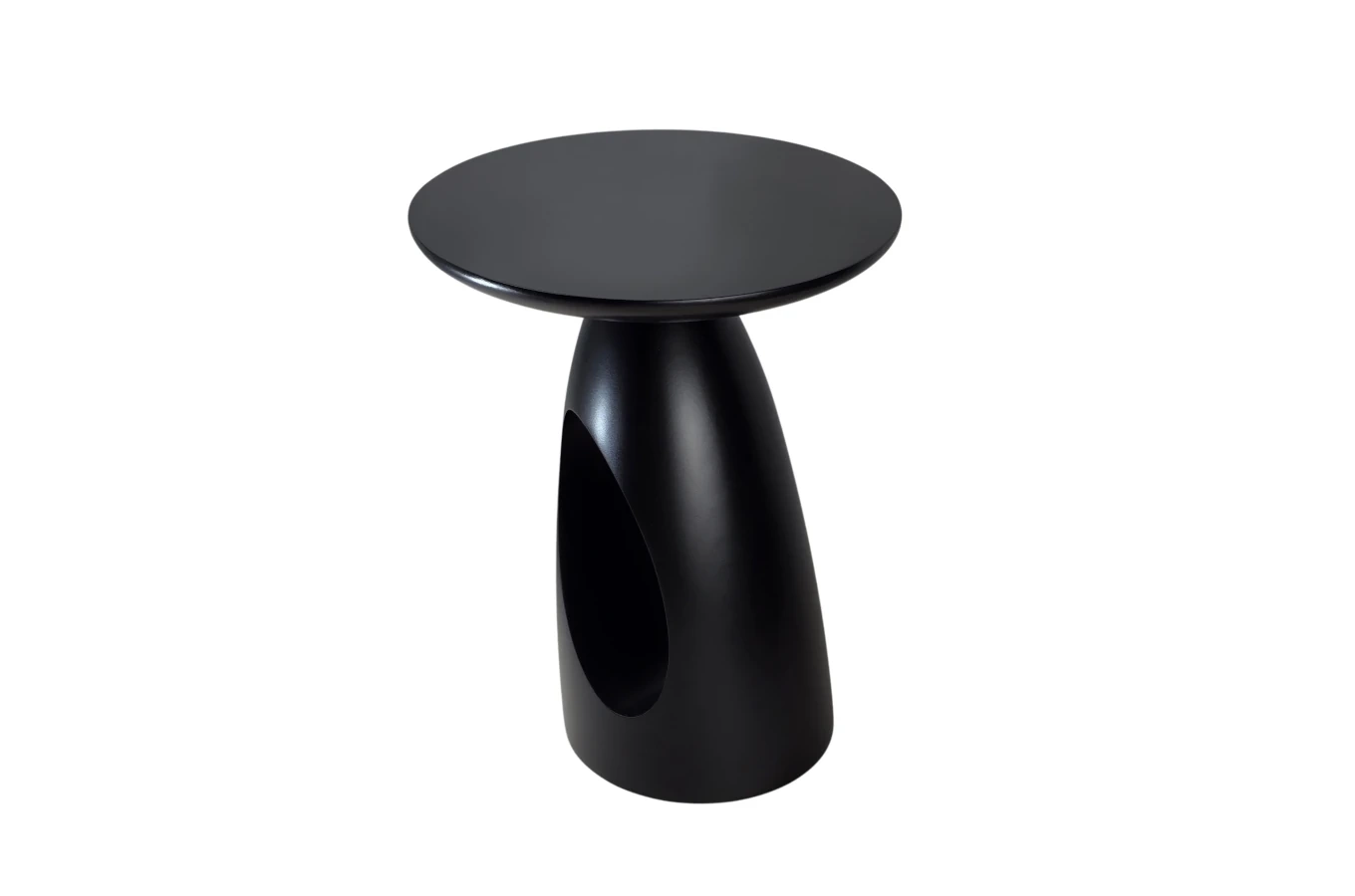 Stolik drewniany Kayani ISLAND różne kolory, wys. 40 cm / kolor czarny