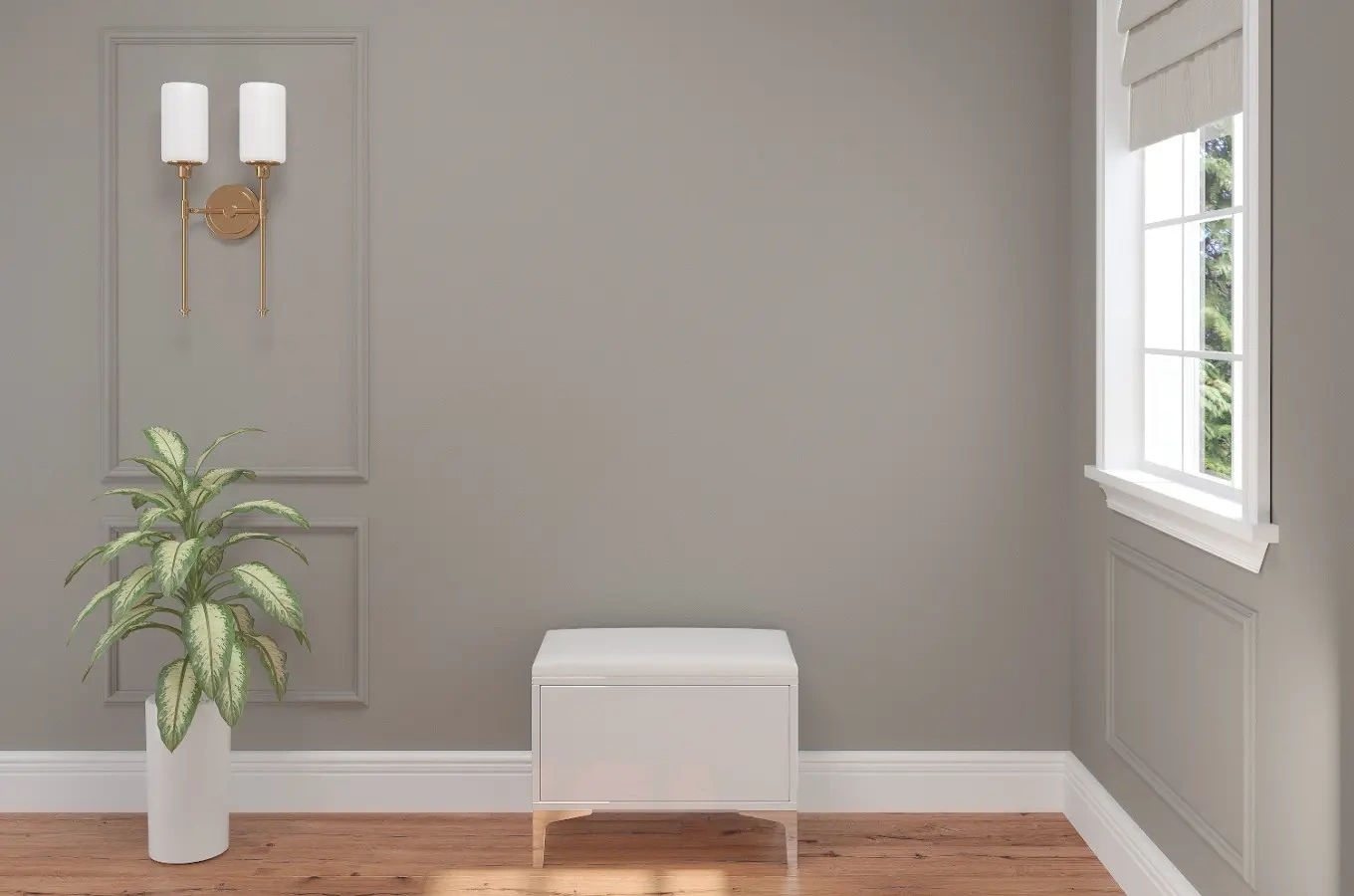 Elegancki, biały zestaw mebli do przedpokoju Dancan EVELINE / wysoki połysk