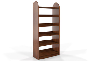 Regał drewniany bukowy Visby KLIPPEN / szerokość 80 cm, kolor orzech