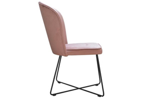 Krzesło tapicerowane CORNELIA X z pionowymi przeszyciami 