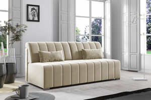 Nowoczesna sofa MEGI z funkcją spania i pojemnikiem na pościel