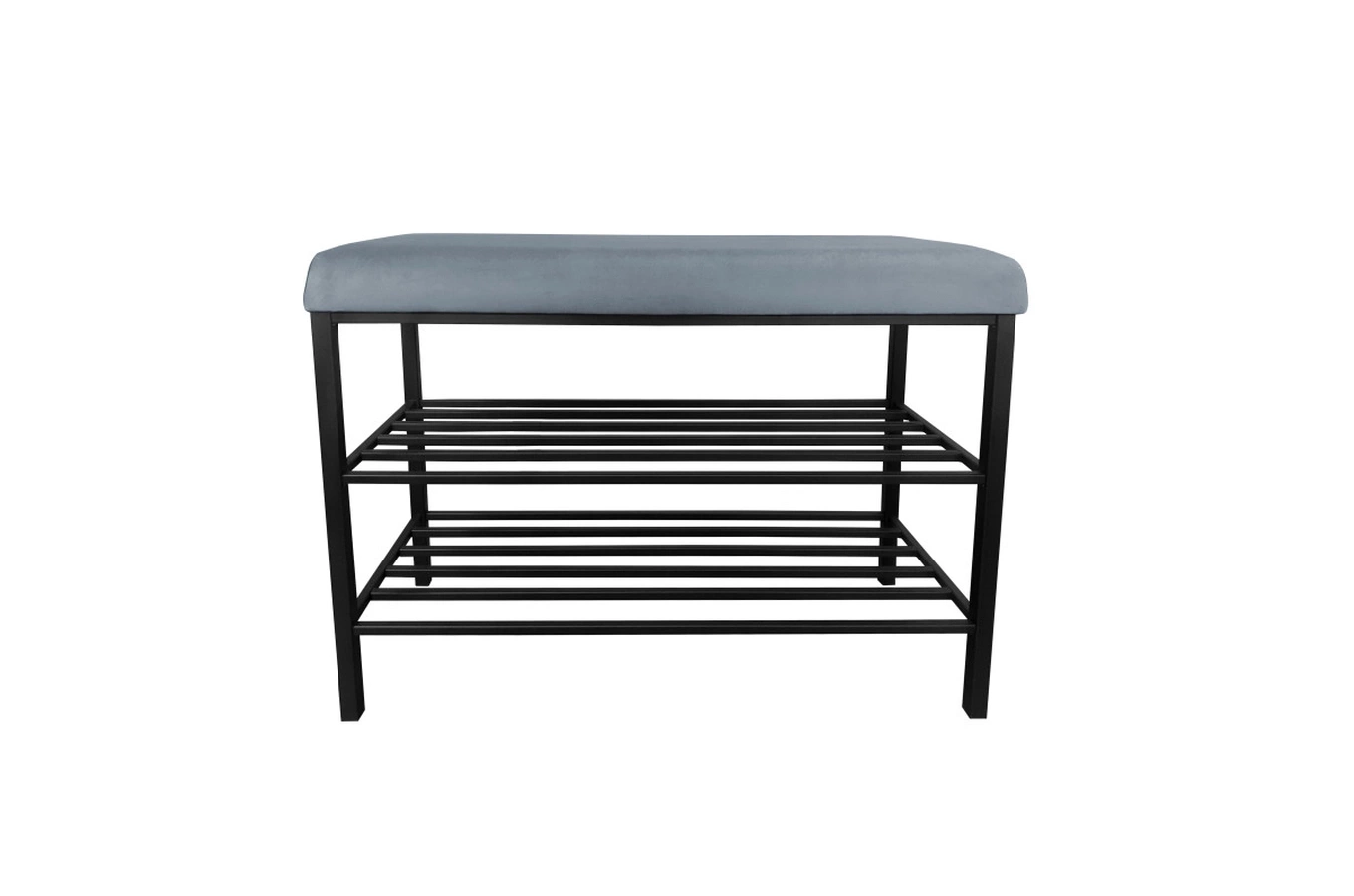 Tapicerowana ławka na buty DEXTER na metalowych nogach / kolor tkaniny do wyboru!