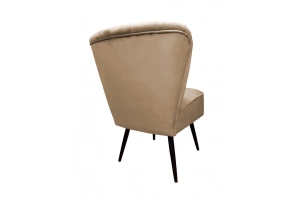 Tapicerowany fotel BOLSZEWIK na metalowych nogach