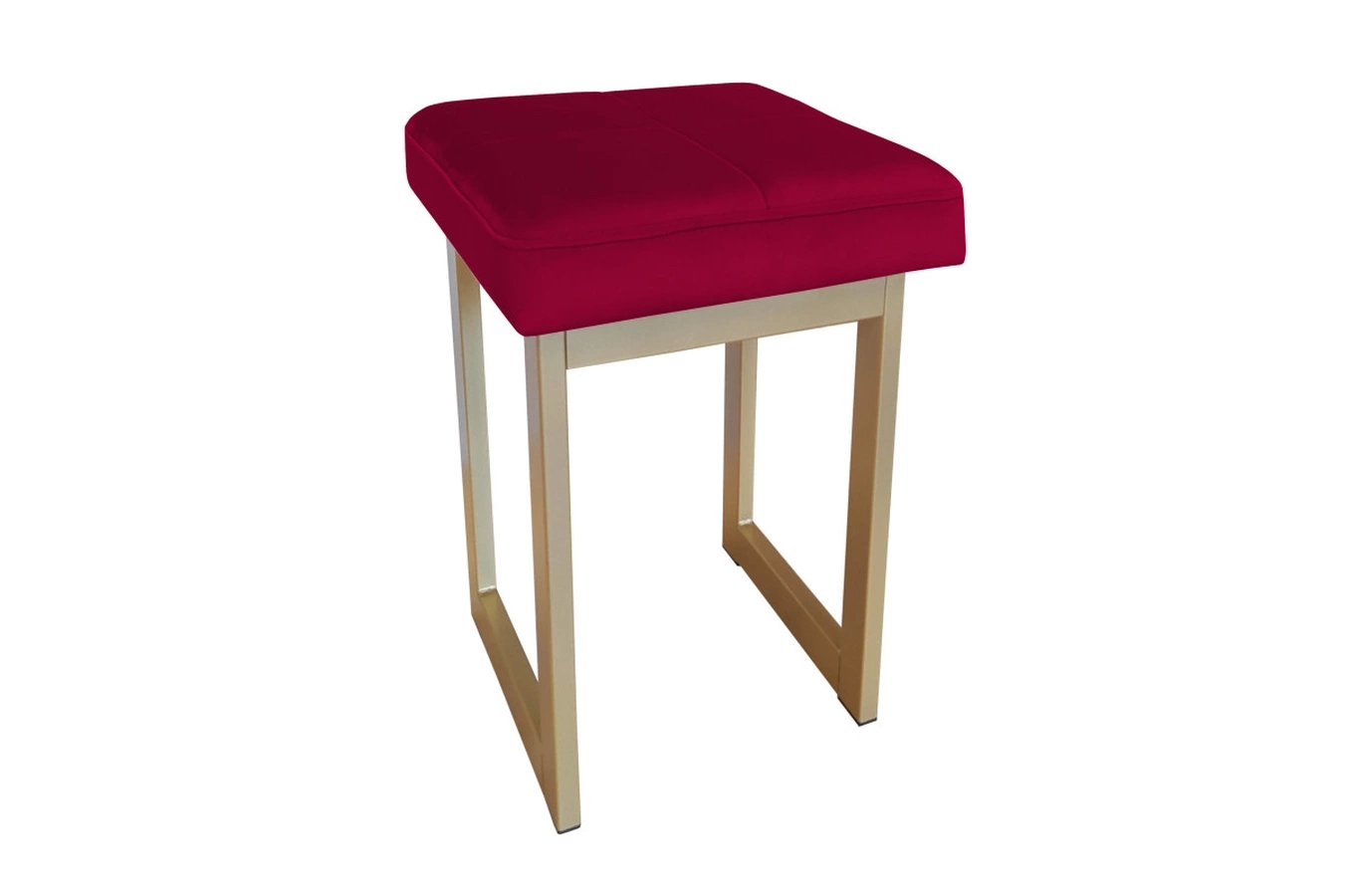 Tapicerowany taboret PRIMO na metalowych nogach / kolor tkaniny + podstawy do wyboru!