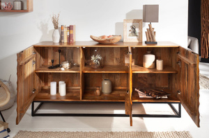 Stylowa komoda VULCANO z drewna mango / szer. 160 cm