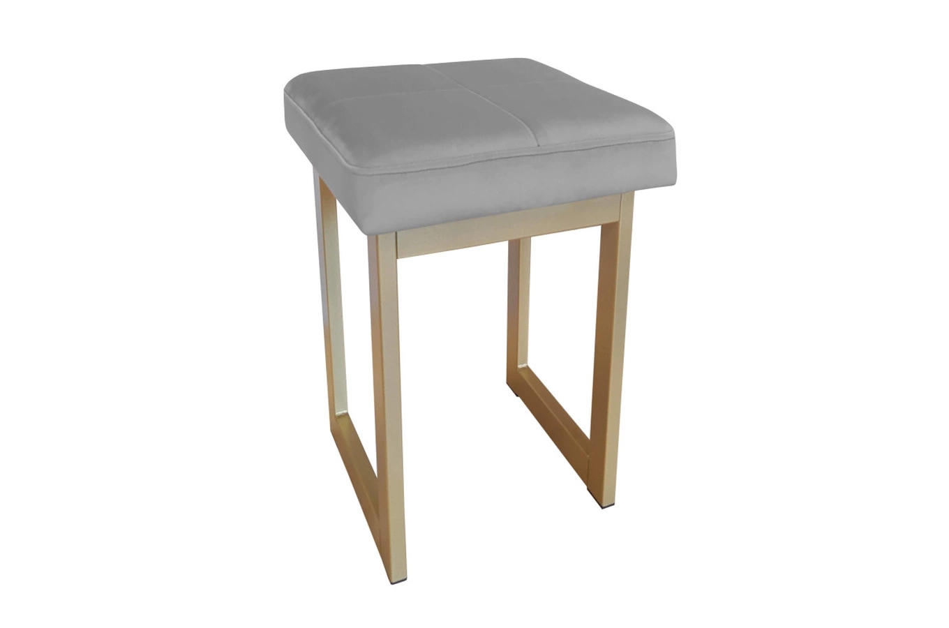 Tapicerowany taboret PRIMO na metalowych nogach / kolor tkaniny + podstawy do wyboru!