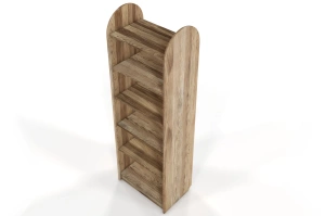 Regał drewniany dębowy Visby KLIPPEN / szerokość 60 cm, olej retro