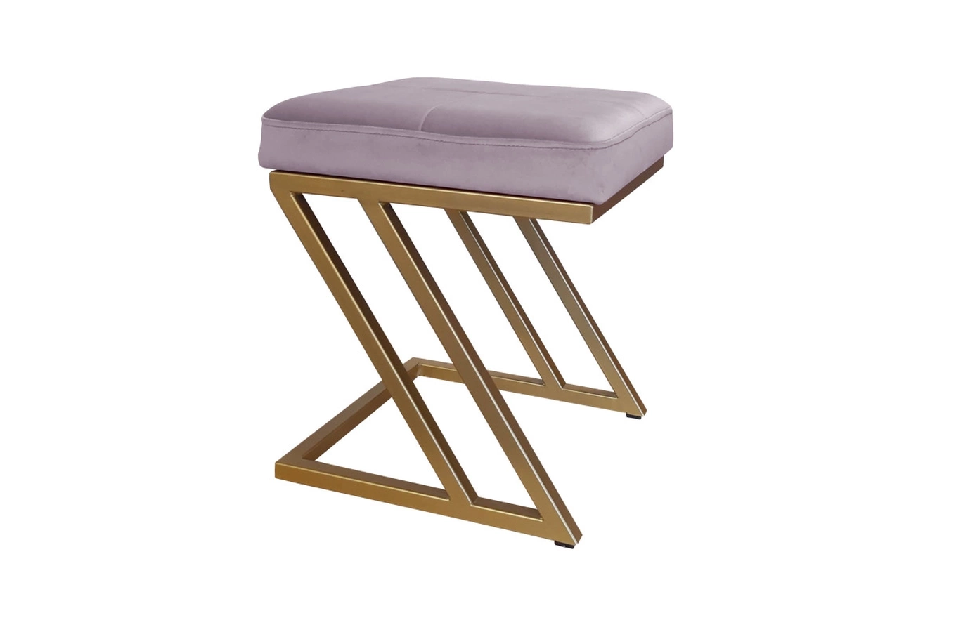 Tapicerowany puf DIZI na metalowych nogach / kolor tkaniny + podstawy do wyboru!