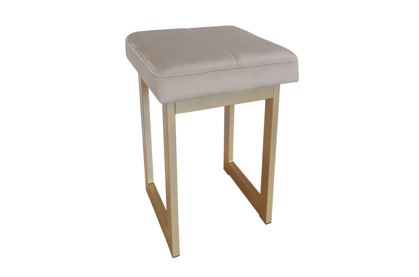 Tapicerowany taboret PRIMO na metalowych nogach / kolor tkaniny + podstawy do wyboru!