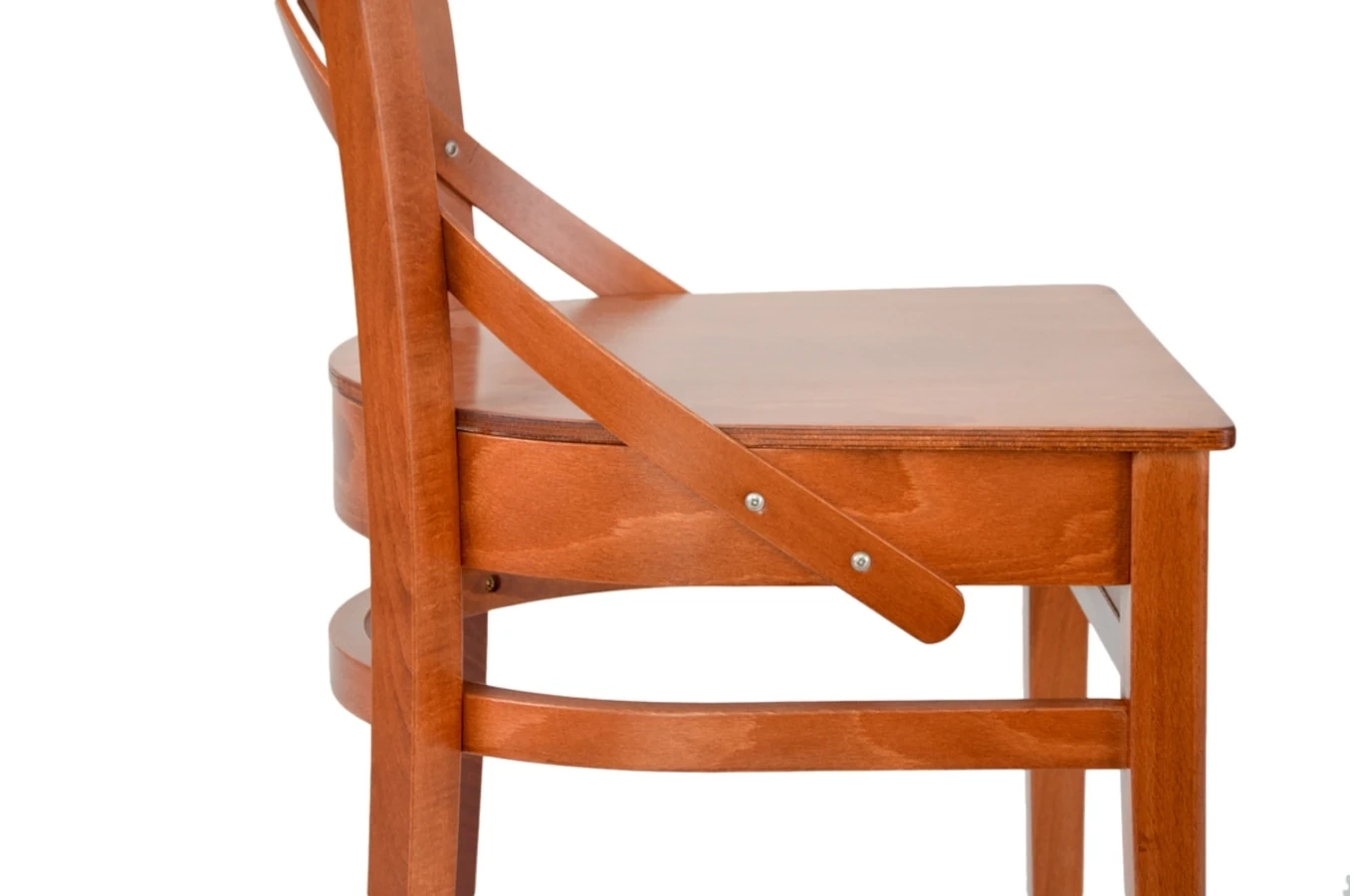 Drewniane krzesło 128 z oparciem X