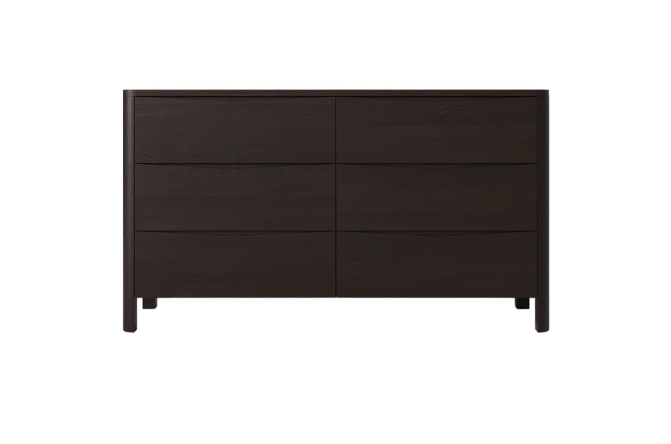 Drewniana komoda bukowa Visby MODENA LOW 150 / kolor palisander