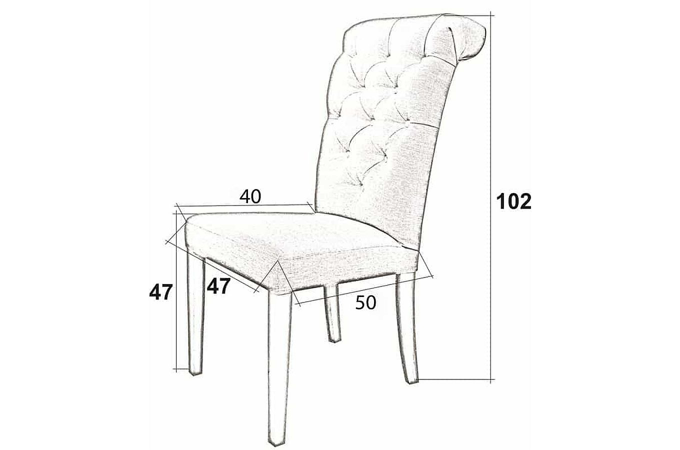 Tapicerowane krzesło VALERIA