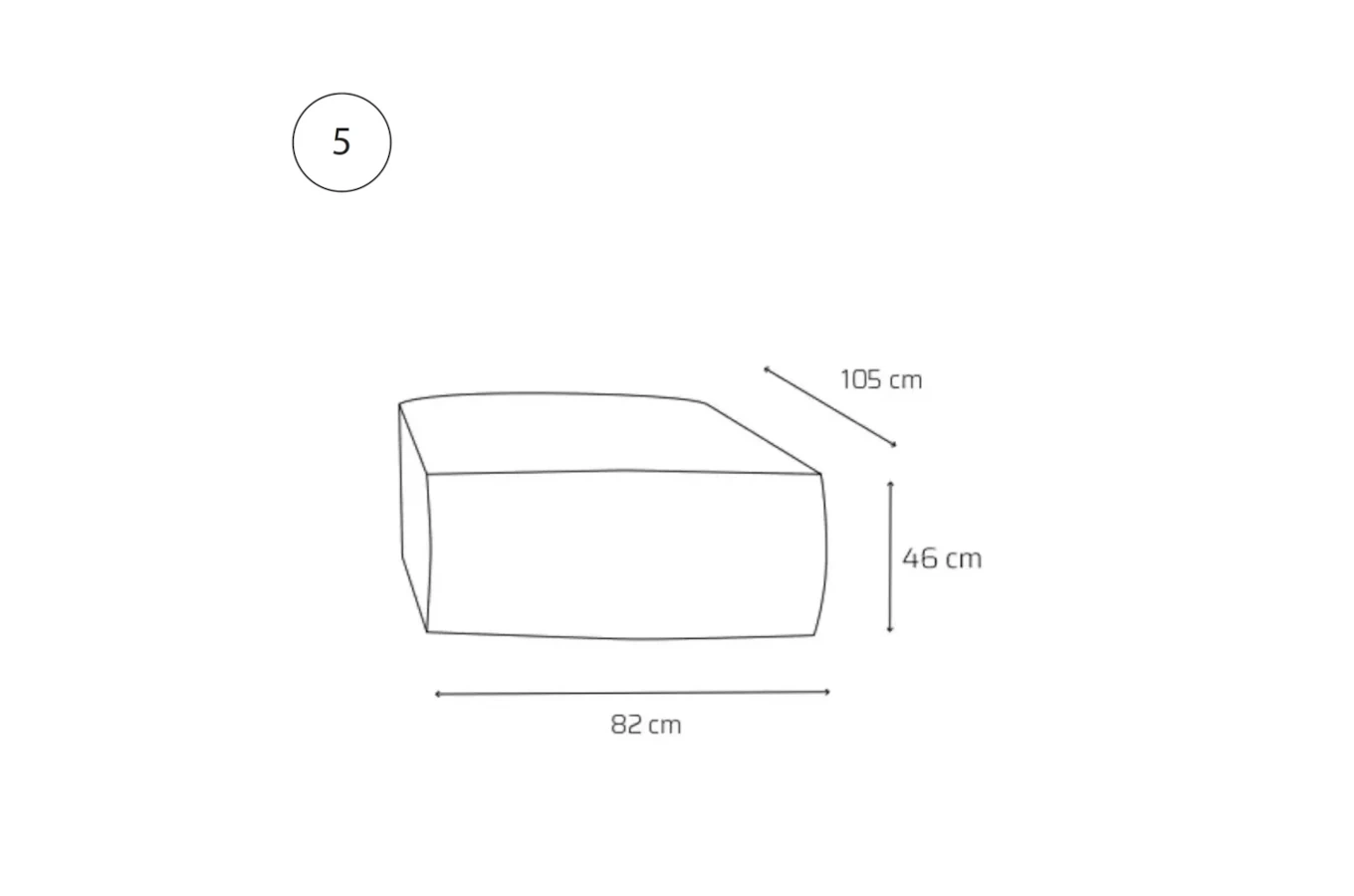 Nowoczesny narożnik modułowy MINKY 6