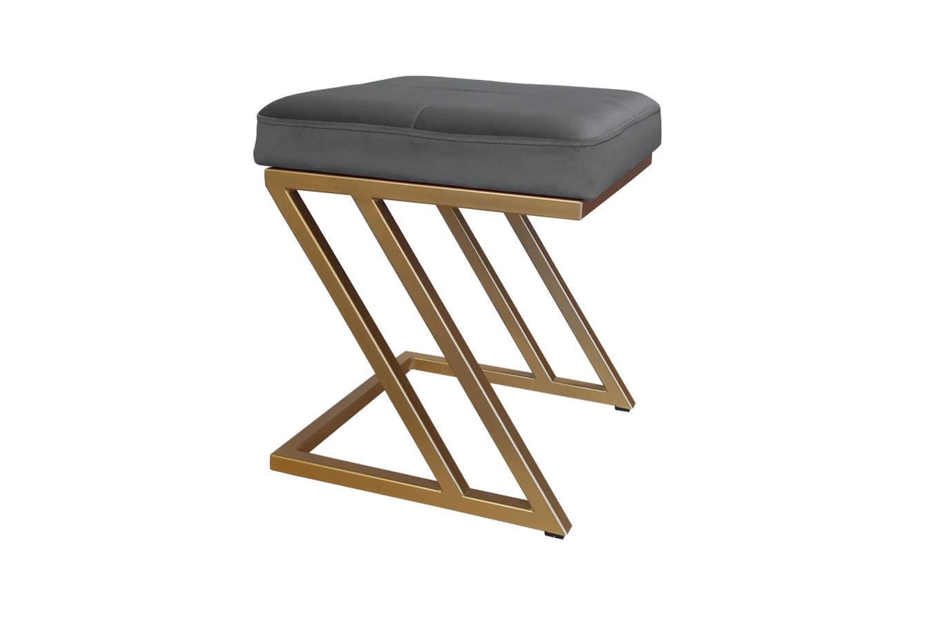 Tapicerowany puf DIZI na metalowych nogach / kolor tkaniny + podstawy do wyboru!