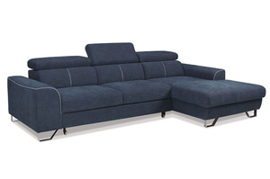 Nowoczesny narożnik ASTI z funkcją spania i pojemnikiem na pościel