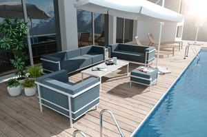 Tapicerowana sofa do ogrodu IBIZA 2-osobowa