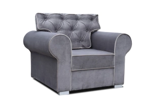 Elegancki fotel ROSIE z pikowanym oparciem