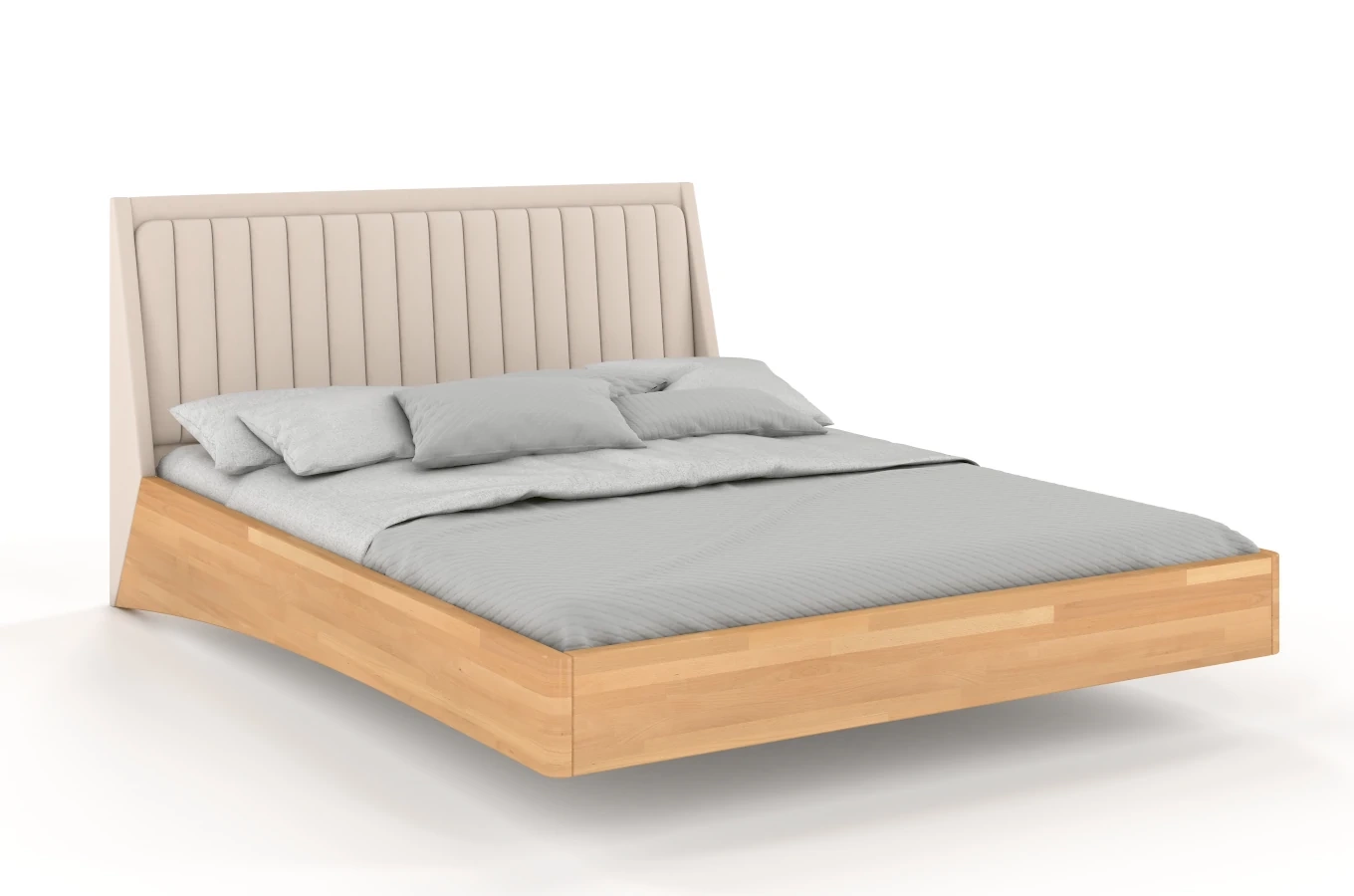 Łóżko lewitujące drewniane bukowe Visby ULF