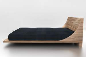 Drewniane łóżko do sypialni RUSS