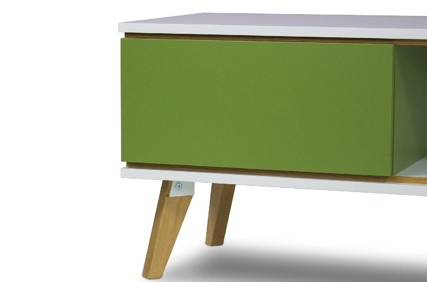 Zielona komoda RTV Skandica JORGEN / szer. 160 cm