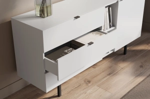 Nowoczesna biała komoda z szufladami Skandica MYWAY / szer. 160 cm