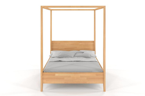 Łóżko drewniane bukowe z baldachimem Visby CANOPY